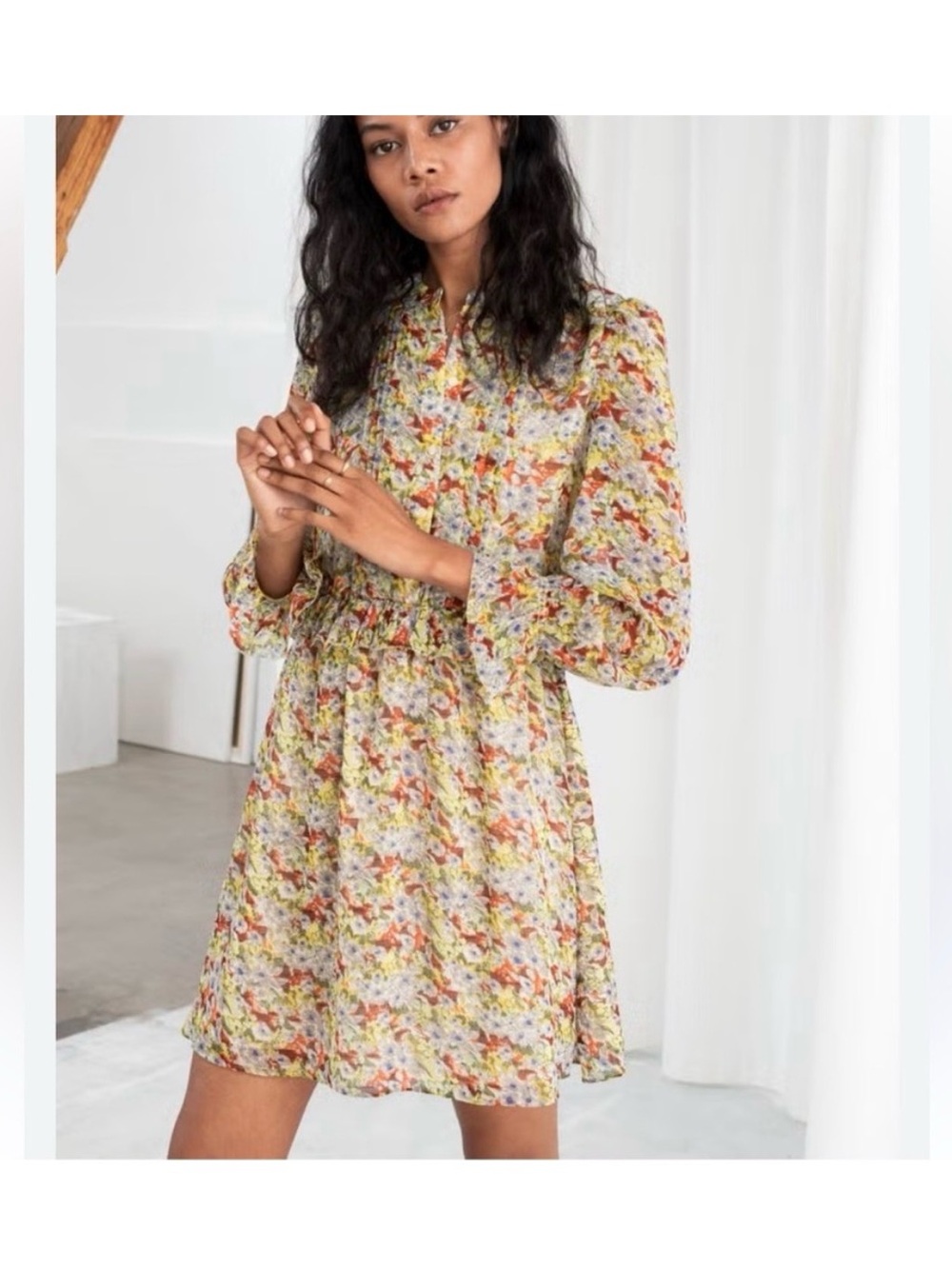 Paris Atelier & Other Storie Sheer Floral Dress